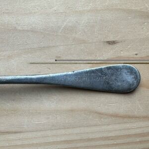 Vintage Signed Curtis Hotel Spoon 5.9 Inch 1847 Rogers Brothers Silver Plate